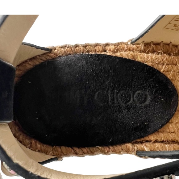 Jimmy Choo Danica 80mm Espadrille Wedge Sandal | 37 (7) - Picture 9 of 14